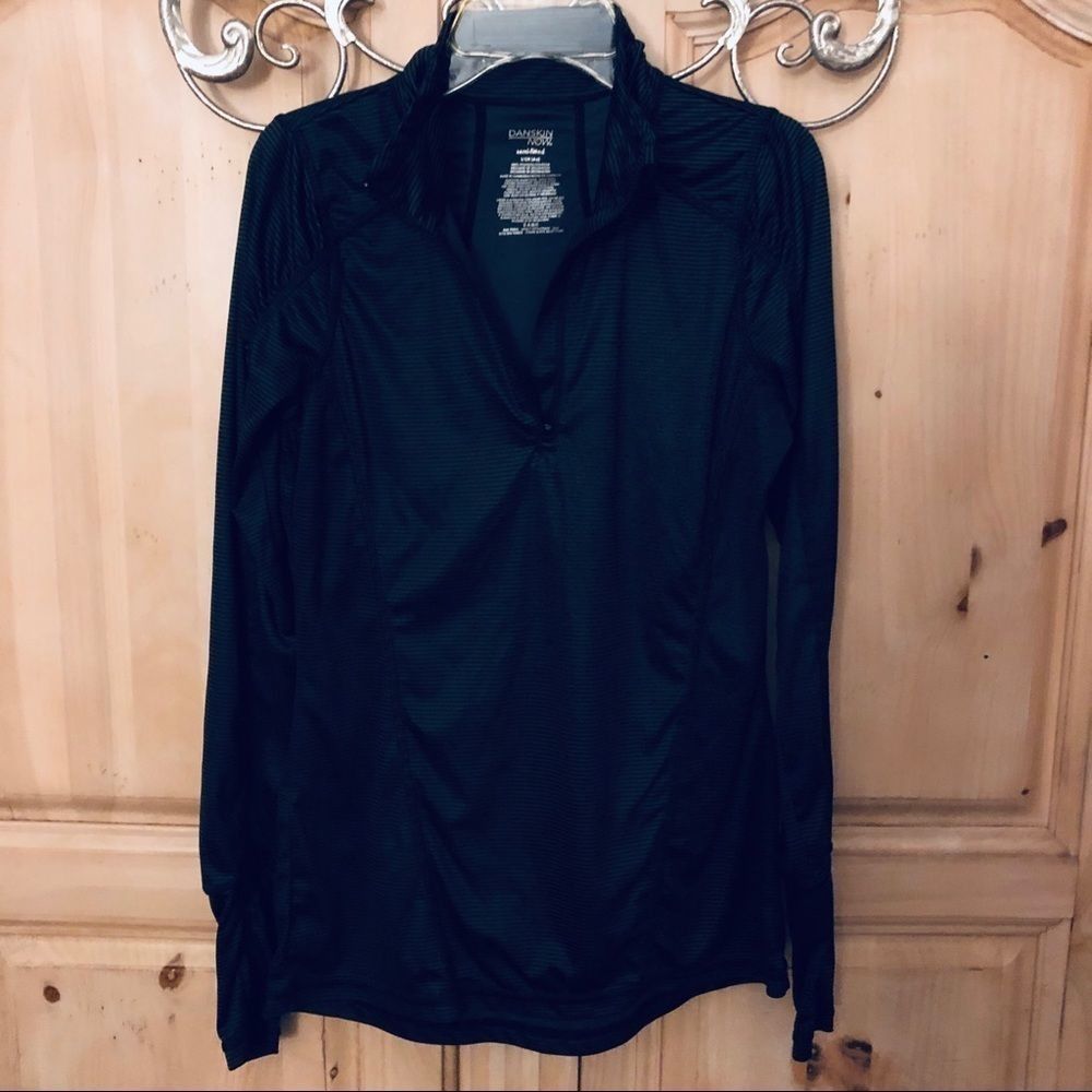 Yoga 1/2 Zip Jacket Black & Gray Sm 4-6